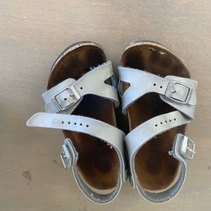 Birkenstock sandal toddler silver
